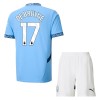 Conjunto (Camiseta+Pantalón Corto) Manchester City De Bruyne 17 Primera Equipación 2024-25 - Niño
